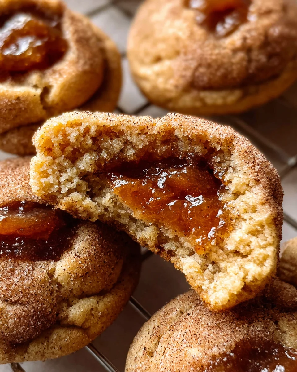 Apple Butter Snickerdoodle Cookies