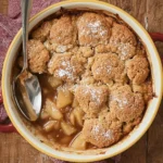 Autumn Spice Pear Cobbler