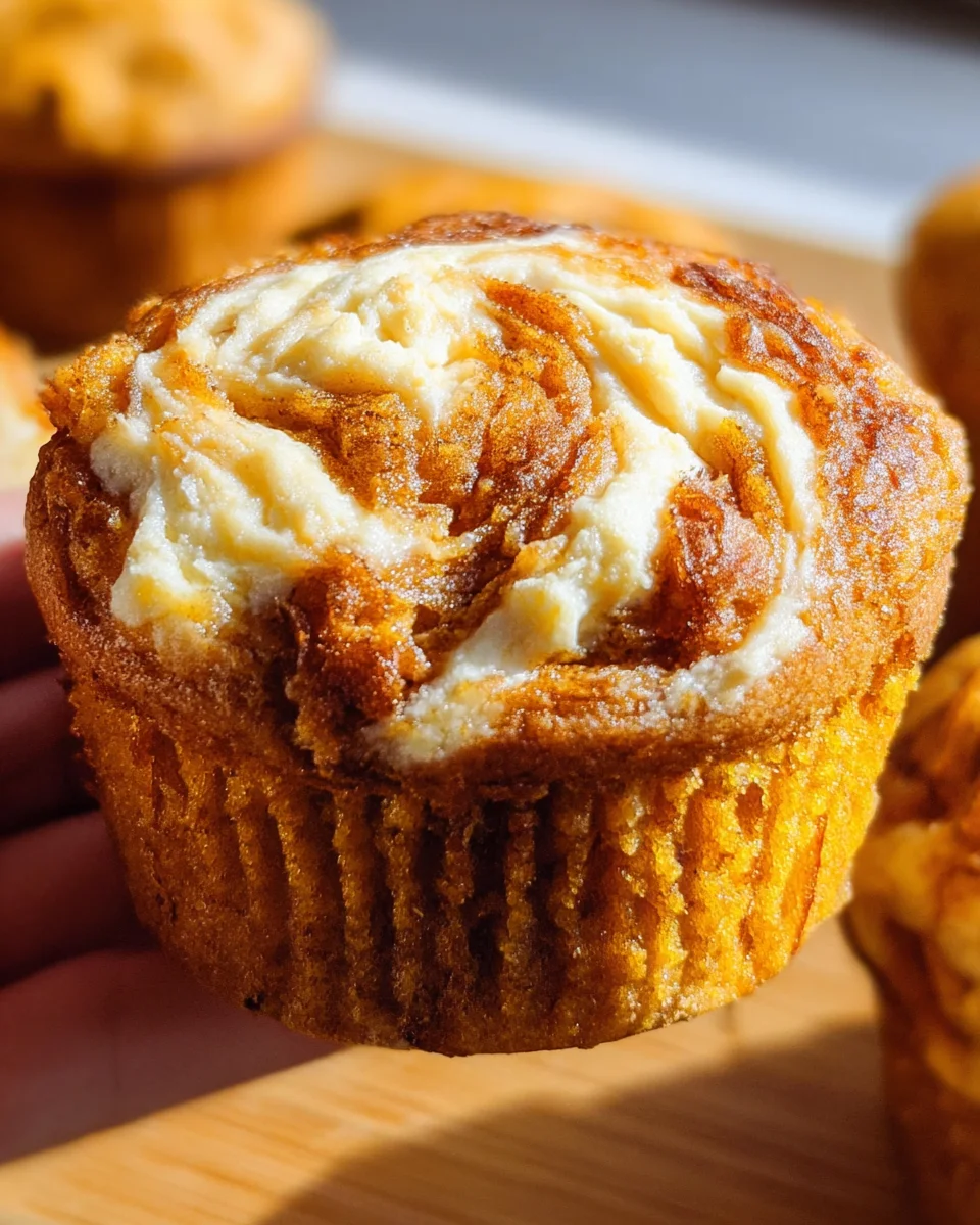 Best Swirled Pumpkin Cream Cheese Muffins