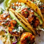 Cilantro Lime Shrimp Tacos with Creamy Slaw