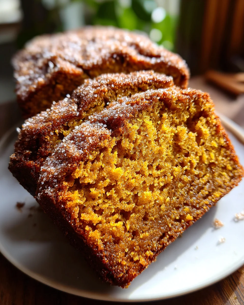 Cinnamon Sugar Pumpkin Bread