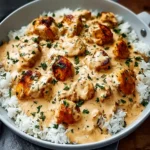 Creamy Smothered Chicken and Rice