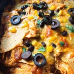 Crockpot Chicken Enchiladas Casserole