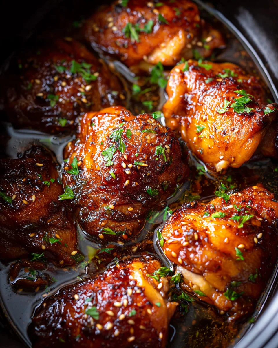 Crockpot Honey Garlic Chicken