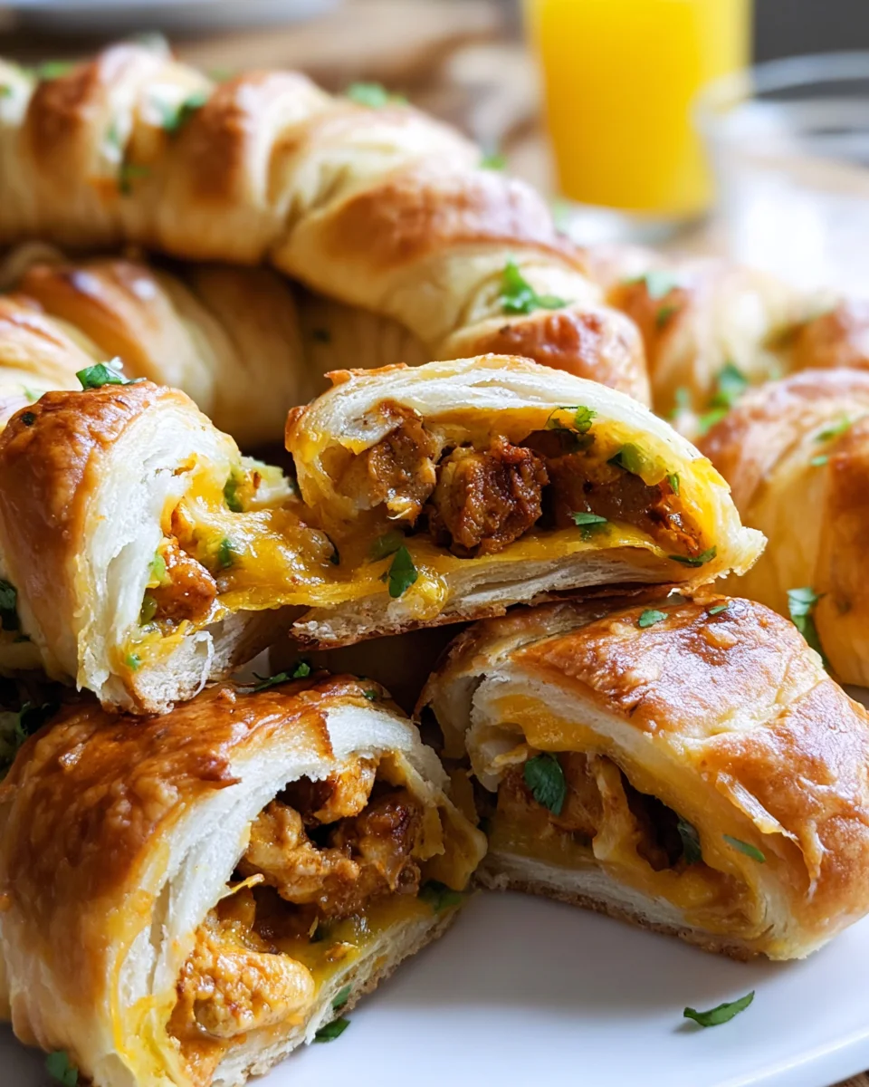 Easy Cheesy Chicken-Filled Crescents