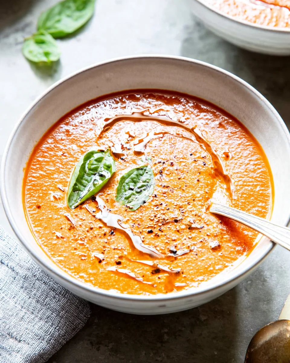 Easy Homemade Roasted Tomato Soup