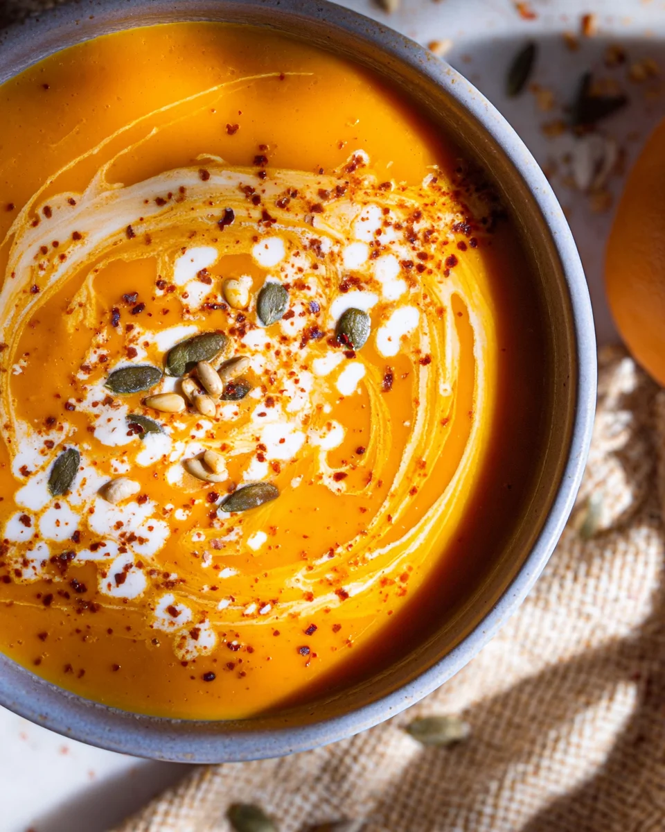 Easy Pumpkin and Sweet Potato Soup