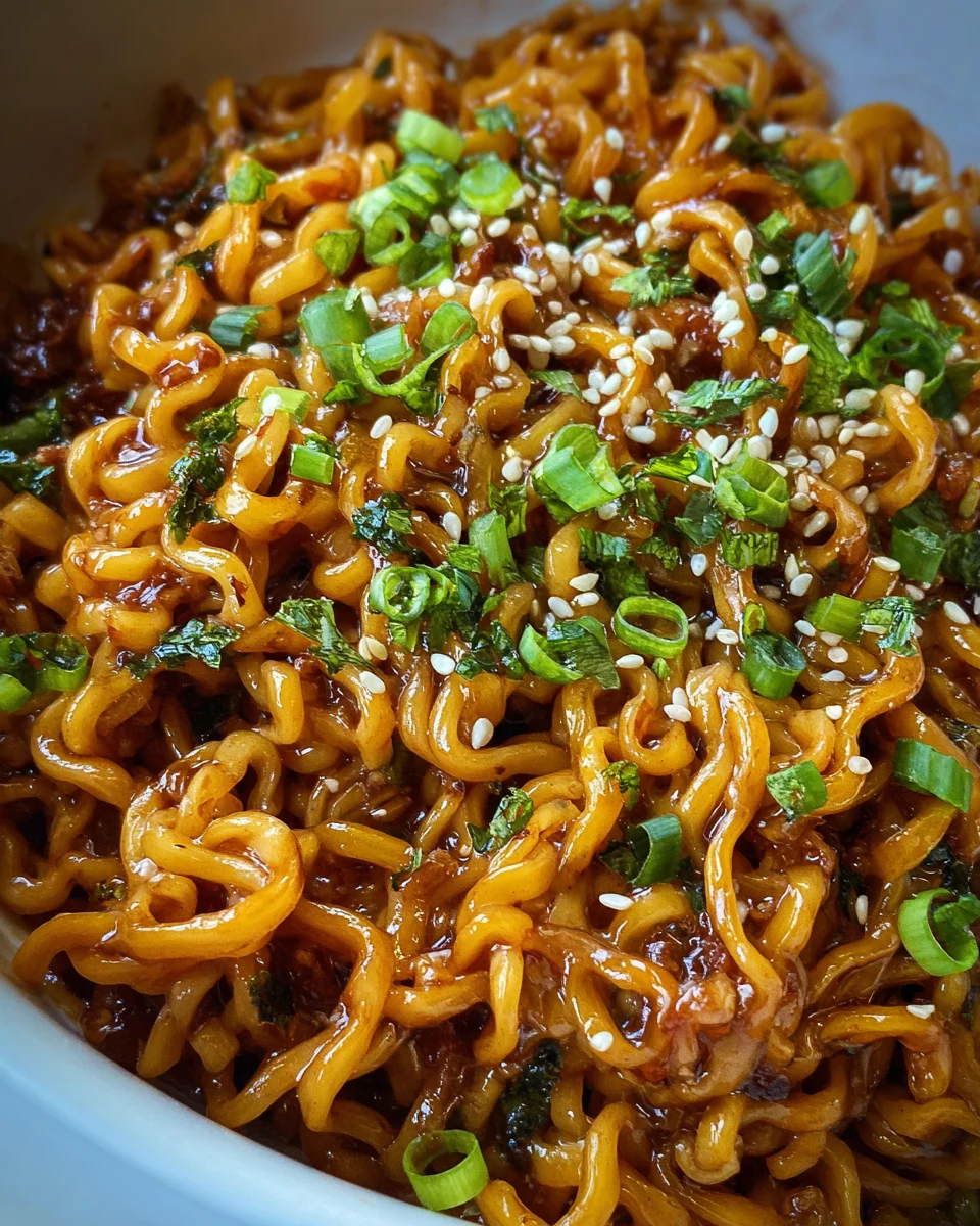 Easy Saucy Ramen Noodles