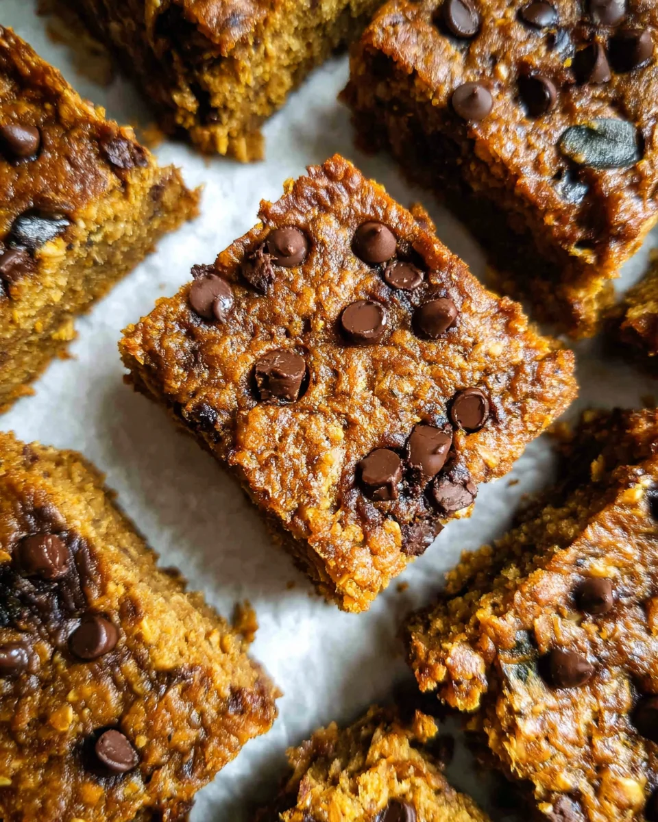 Healthy Pumpkin Oatmeal Bars