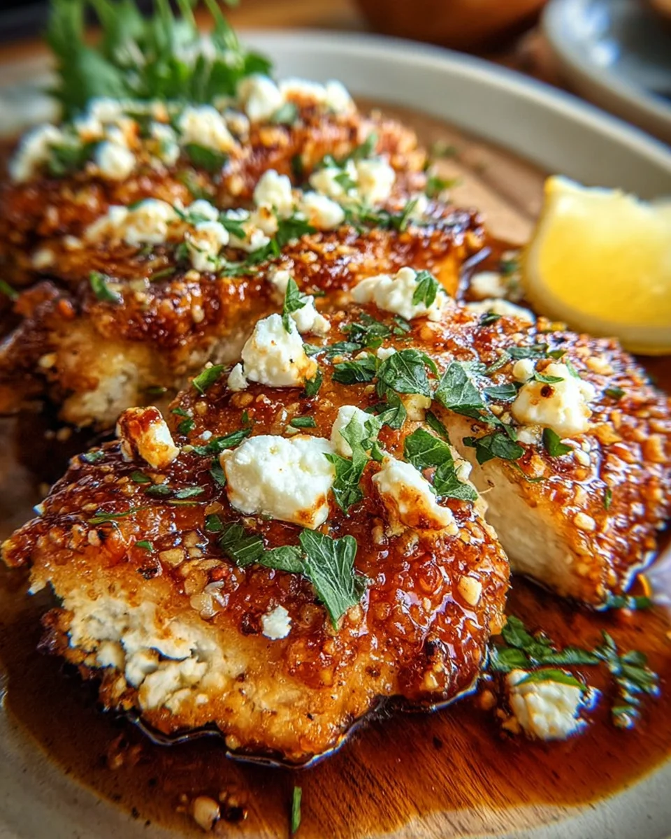 Hot Honey Feta Chicken Dish
