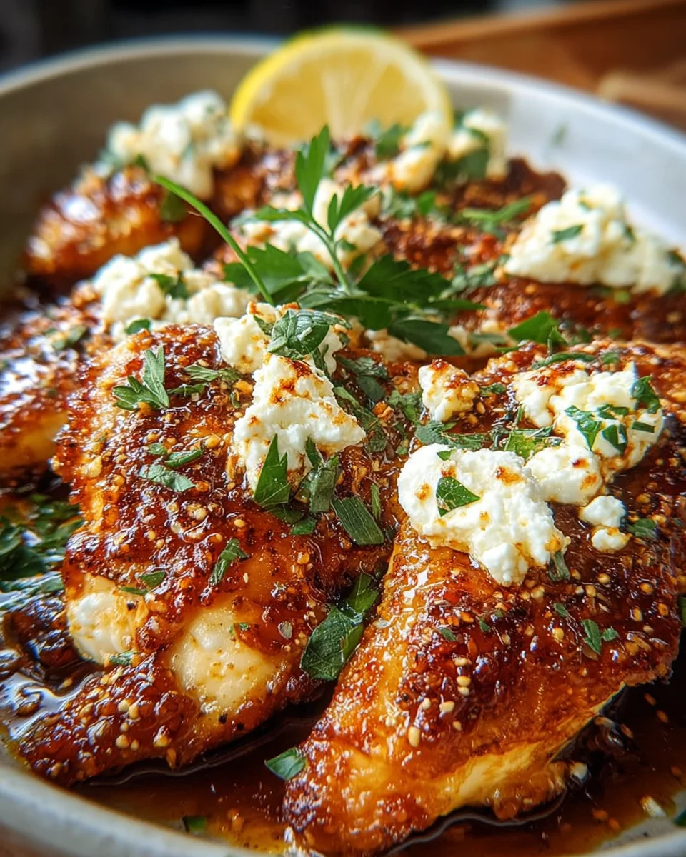 Hot Honey Feta Chicken Dish 22 Hot