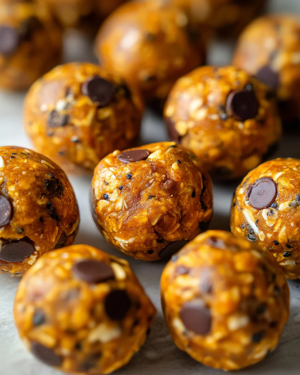 No Bake Pumpkin Spice Energy Bites