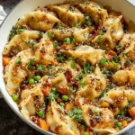 One Pan Dumpling Dinner