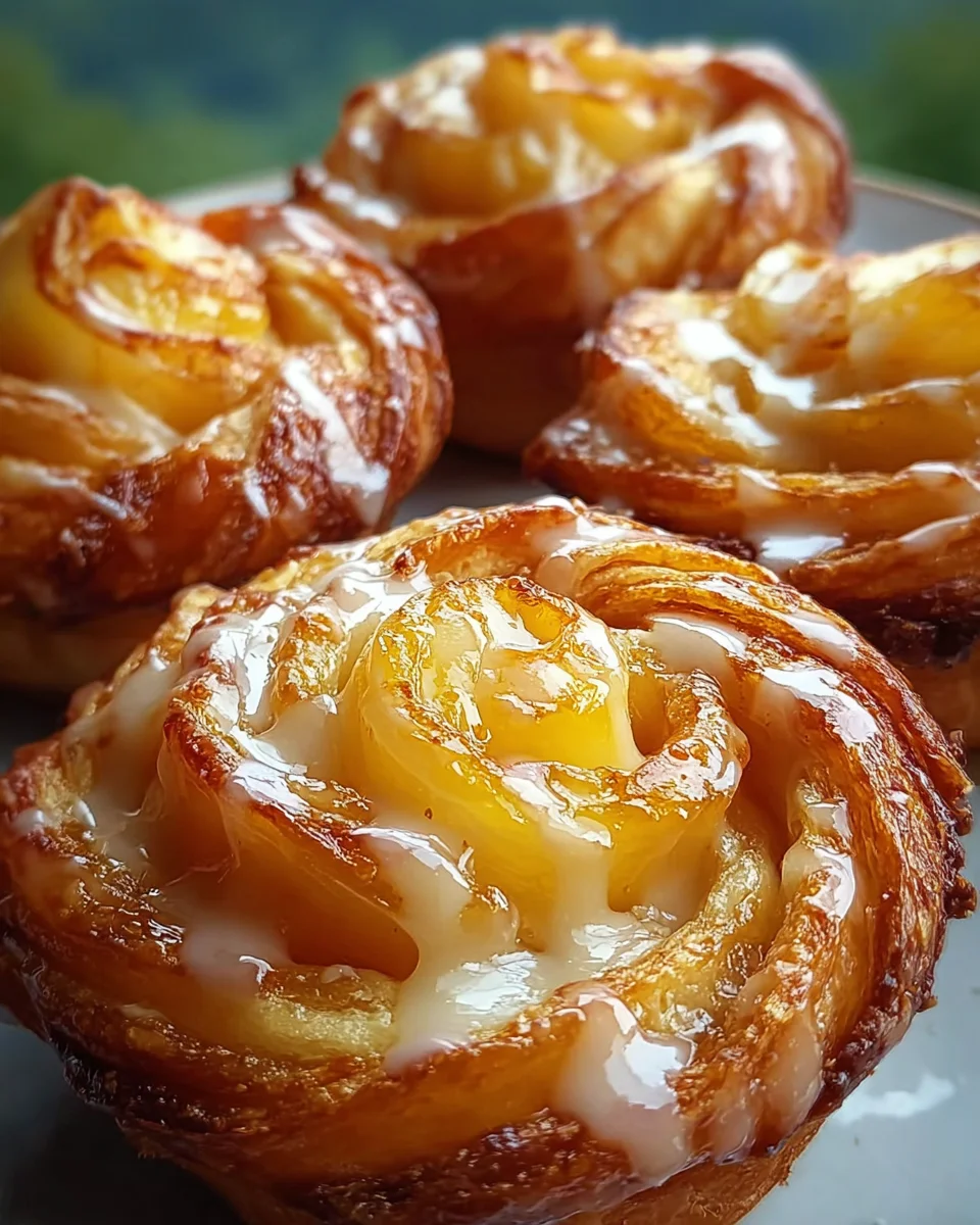 Peach Pie Cruffins Recipe