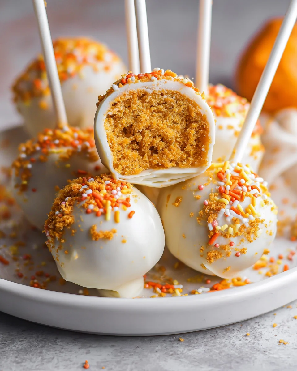 Pumpkin Cake Pops