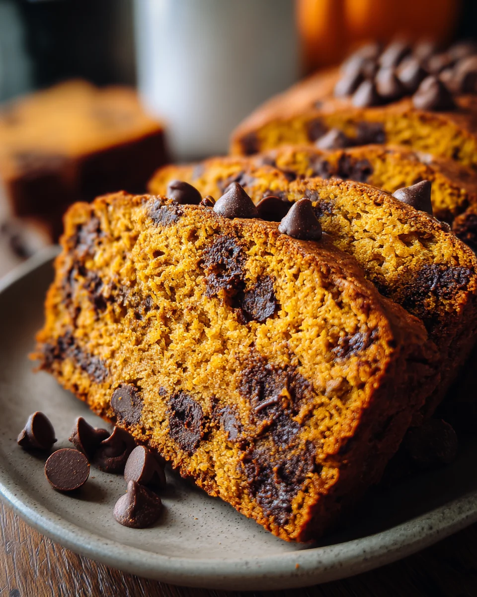 Pumpkin Chocolate Chip Bread