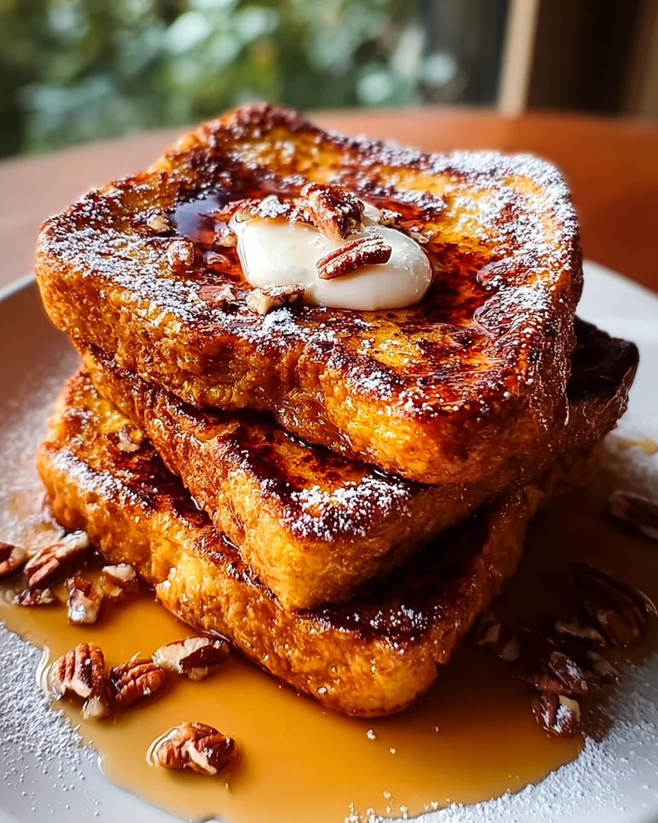 Pumpkin French Toast Breakfast