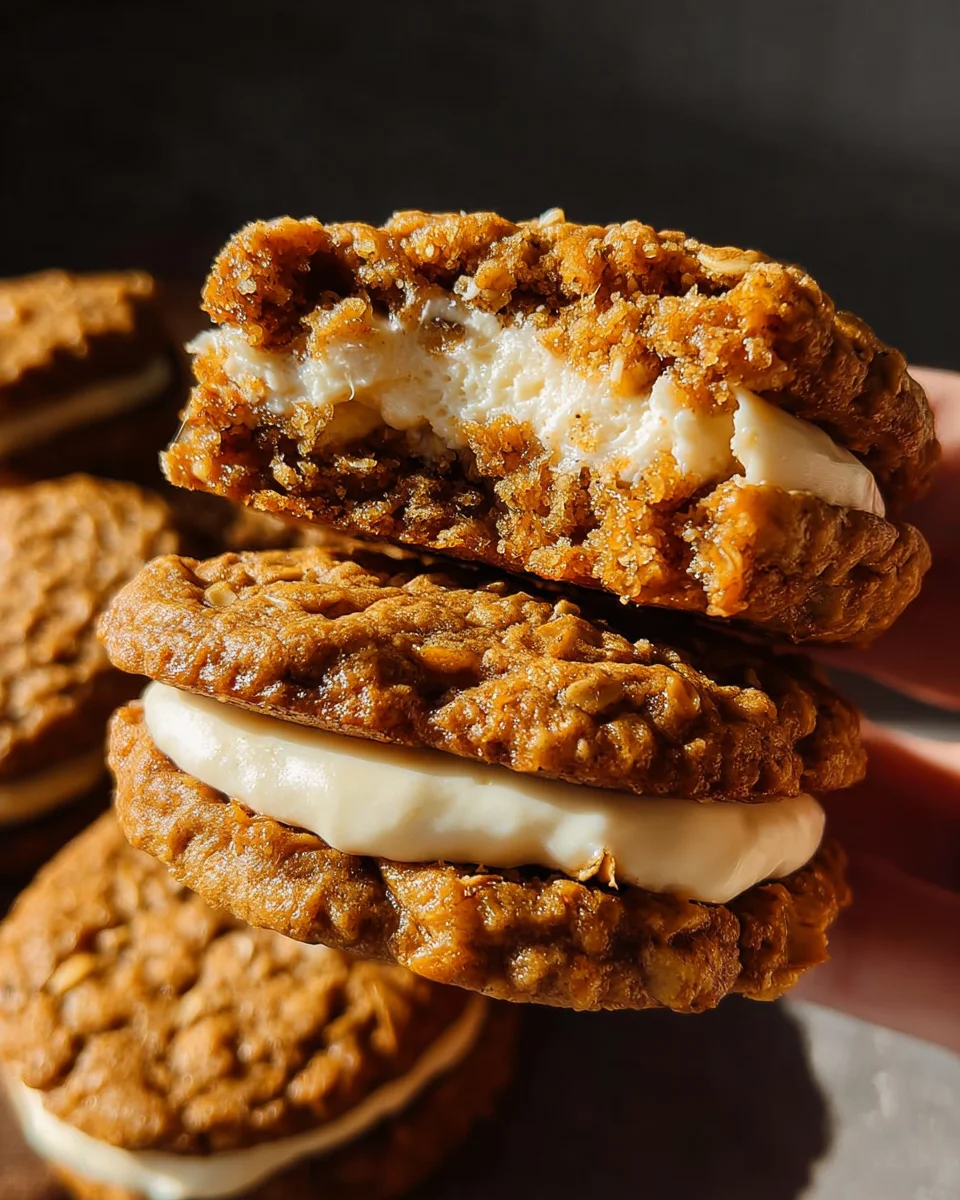 Pumpkin Oatmeal Cream Pies