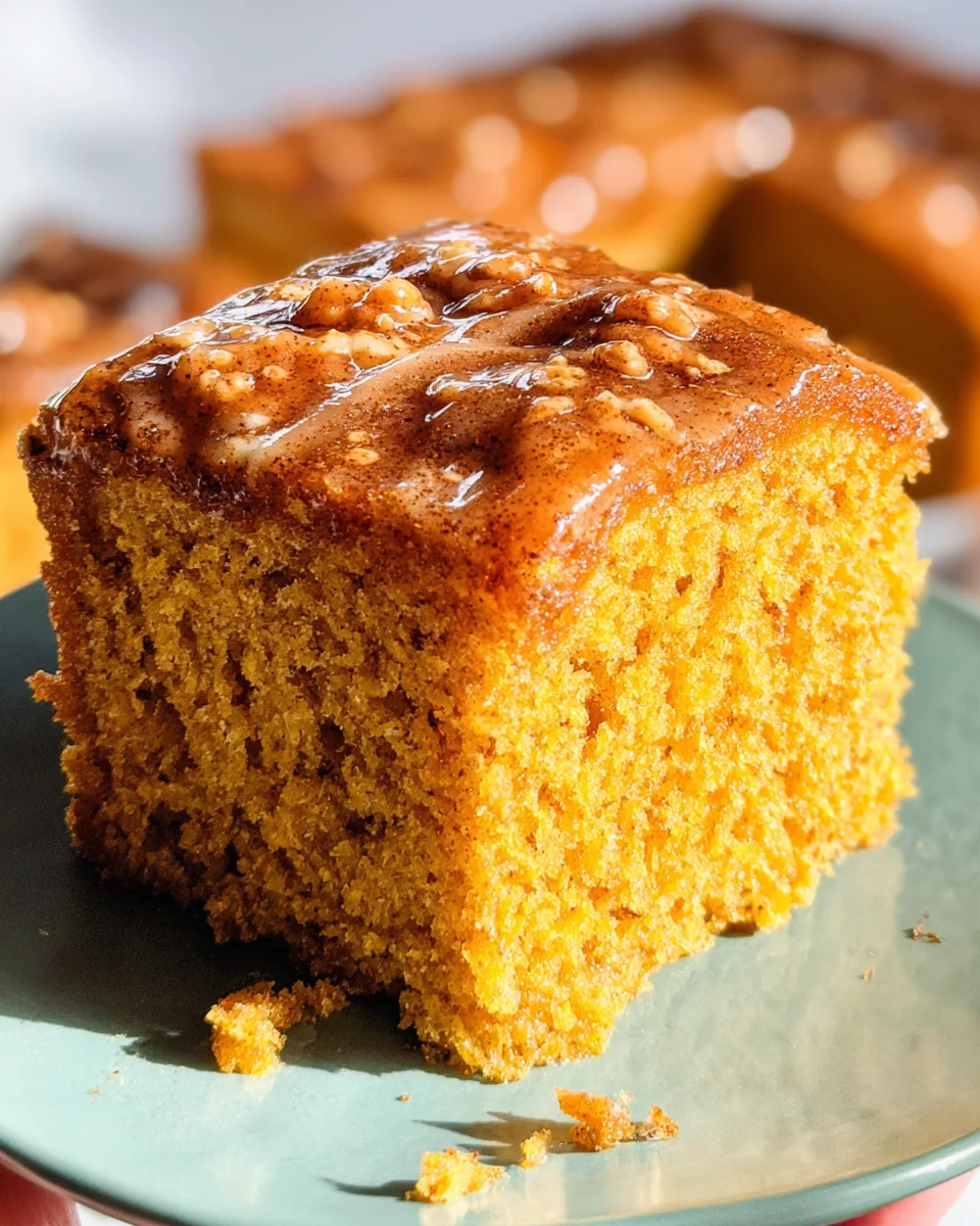 Pumpkin Snickerdoodle Snack Cake