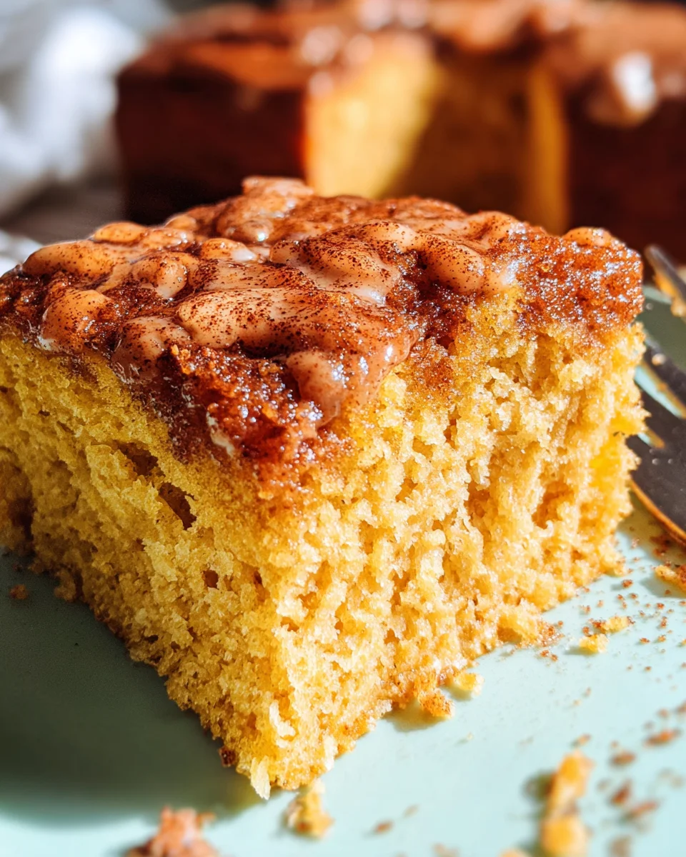 Pumpkin Snickerdoodle Snack Cake 24 Pumpkin