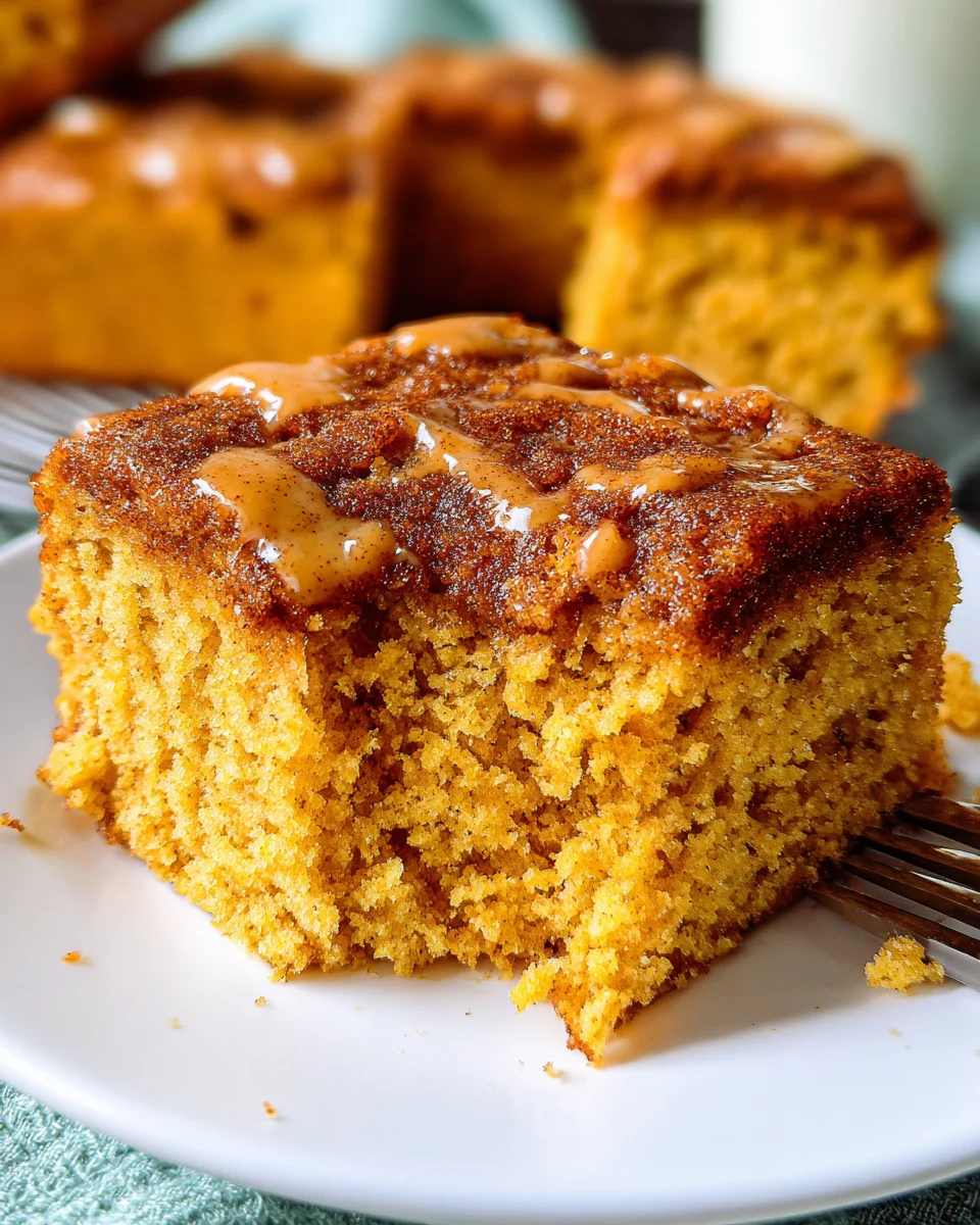 Pumpkin Snickerdoodle Snack Cake 25 Pumpkin