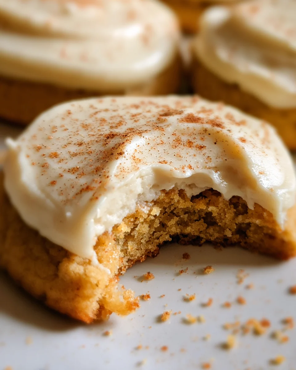 Pumpkin Spice Sugar Cookies with Cream Cheese Frosting
