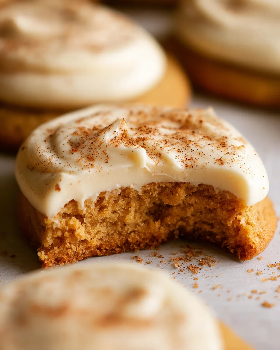 Pumpkin Spice Sugar Cookies with Cream Cheese Frosting 27 Pumpkin