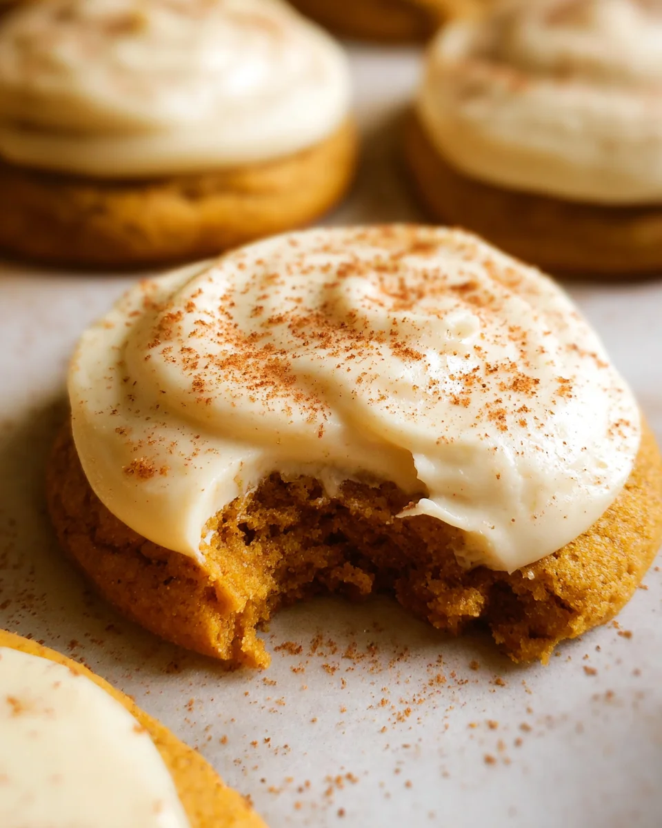 Pumpkin Spice Sugar Cookies with Cream Cheese Frosting 28 Pumpkin