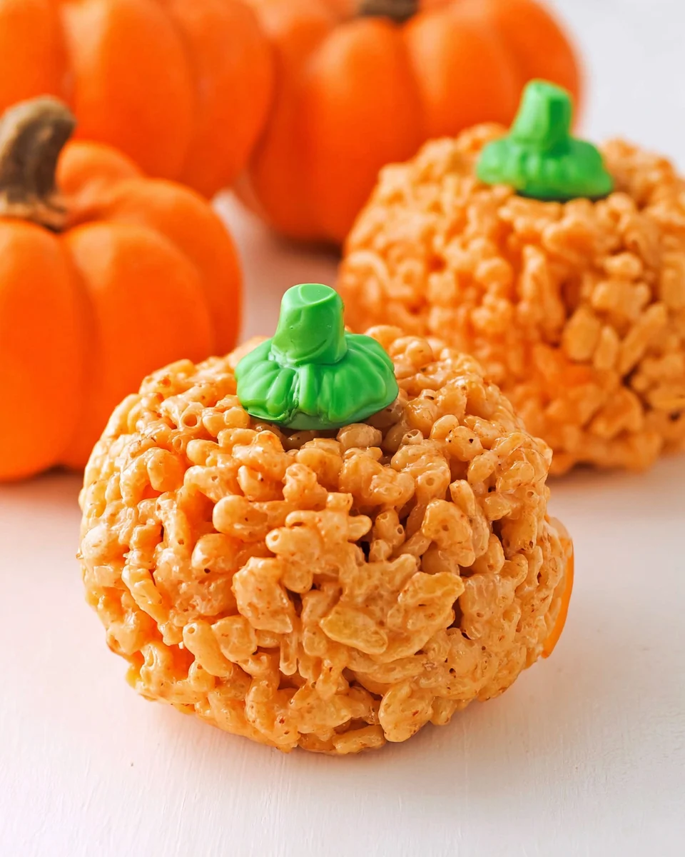 Rice Krispie Pumpkins