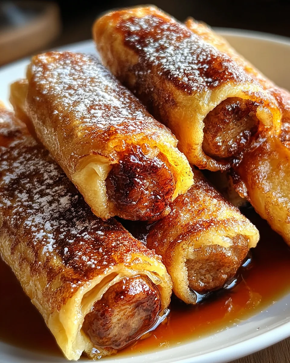 Sausage French Toast Roll-Ups Recipe