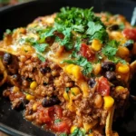 Slow Cooker Taco Casserole