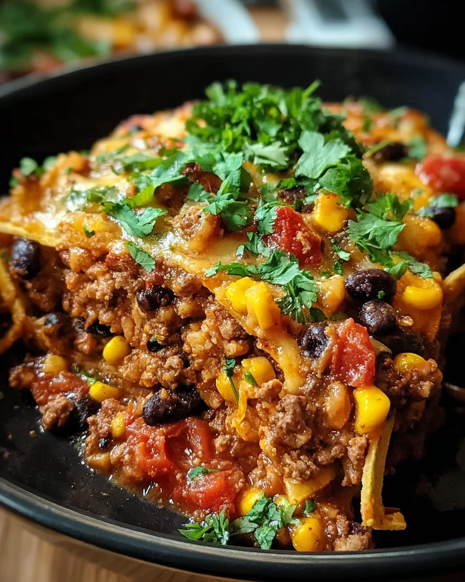 Slow Cooker Taco Casserole