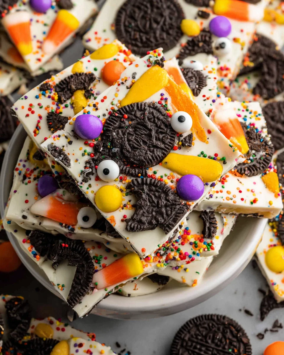 Spooky Halloween Oreo Bark