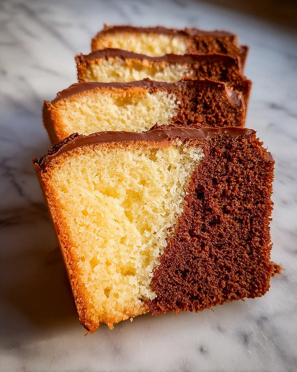 Three Layer Pound Cake