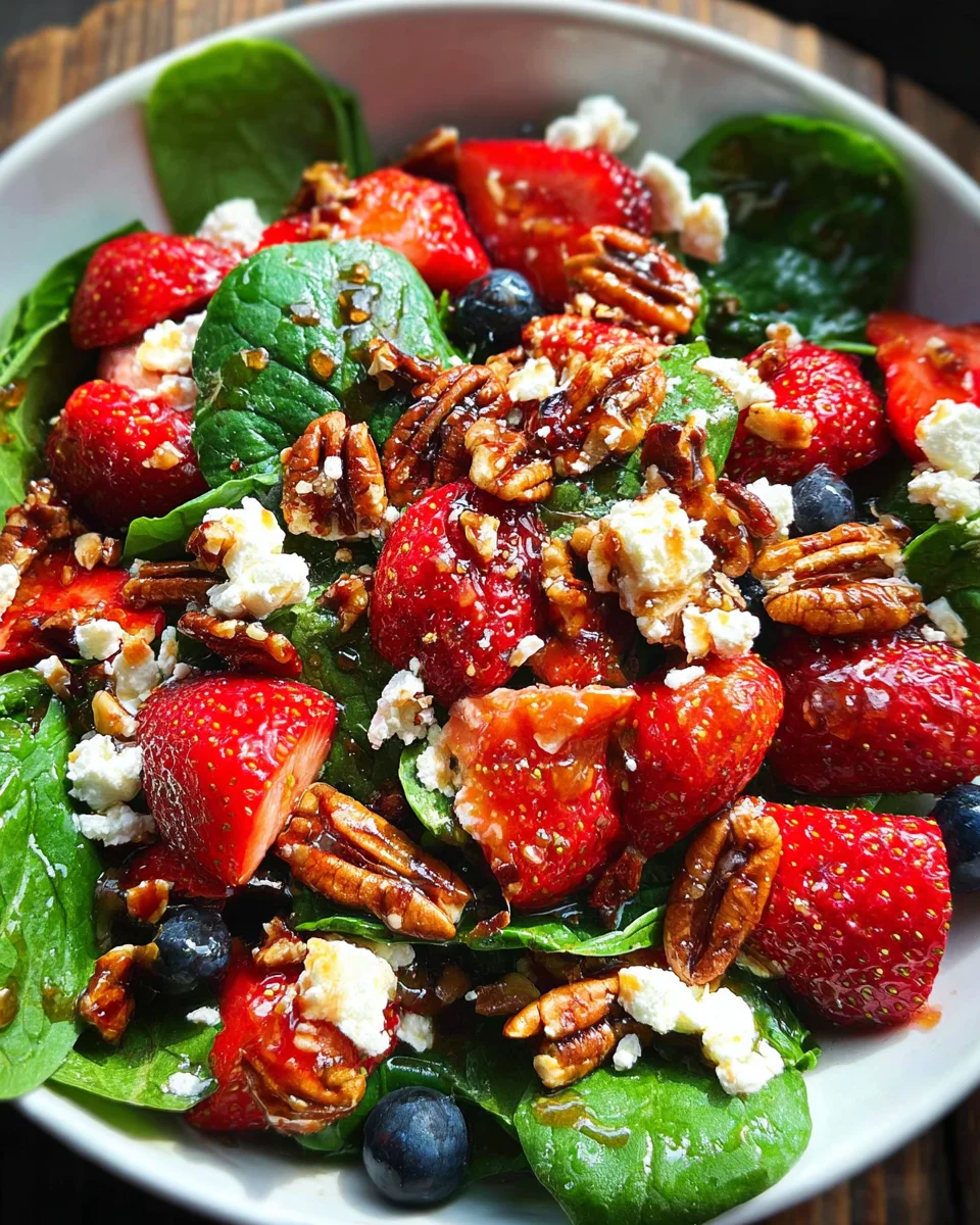 15-Minute Strawberry Spinach Salad