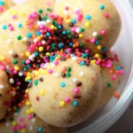 Applesauce Birthday Cake Protein Balls