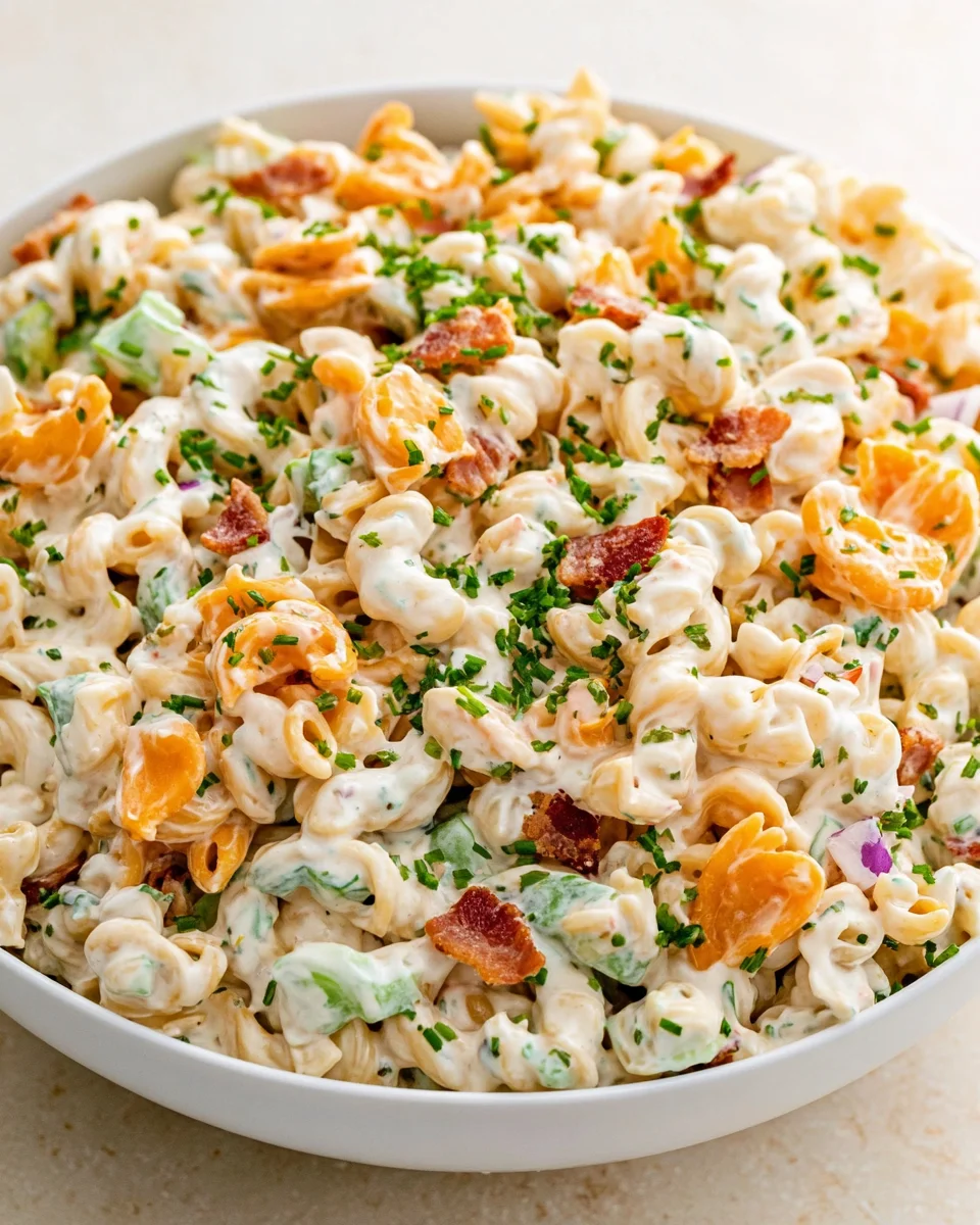 Bacon Ranch Pasta Salad