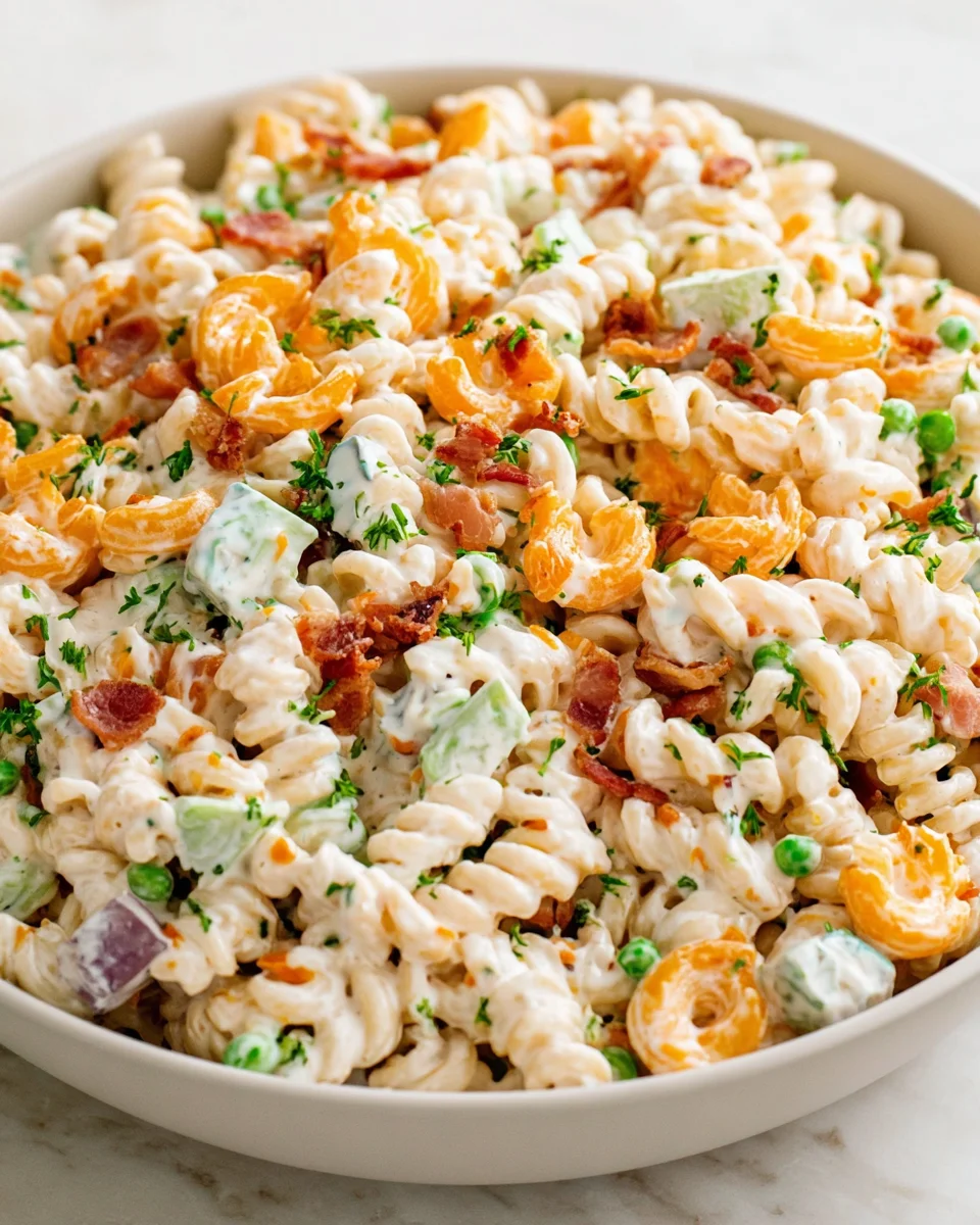 Bacon Ranch Pasta Salad 19 Bacon