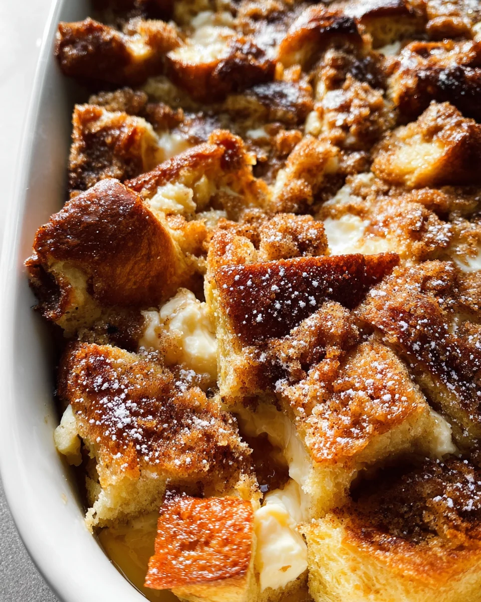 Baked Cream Cheese French Toast Casserole