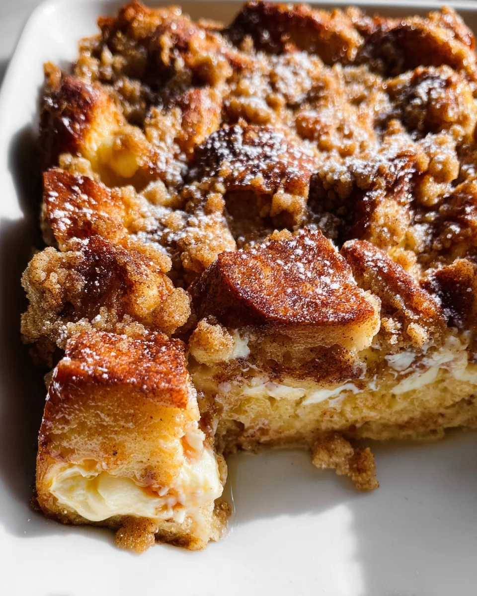 Baked Cream Cheese French Toast Casserole 19 Baked