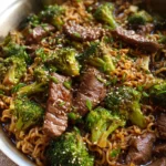 Beef and Broccoli Ramen Stir Fry