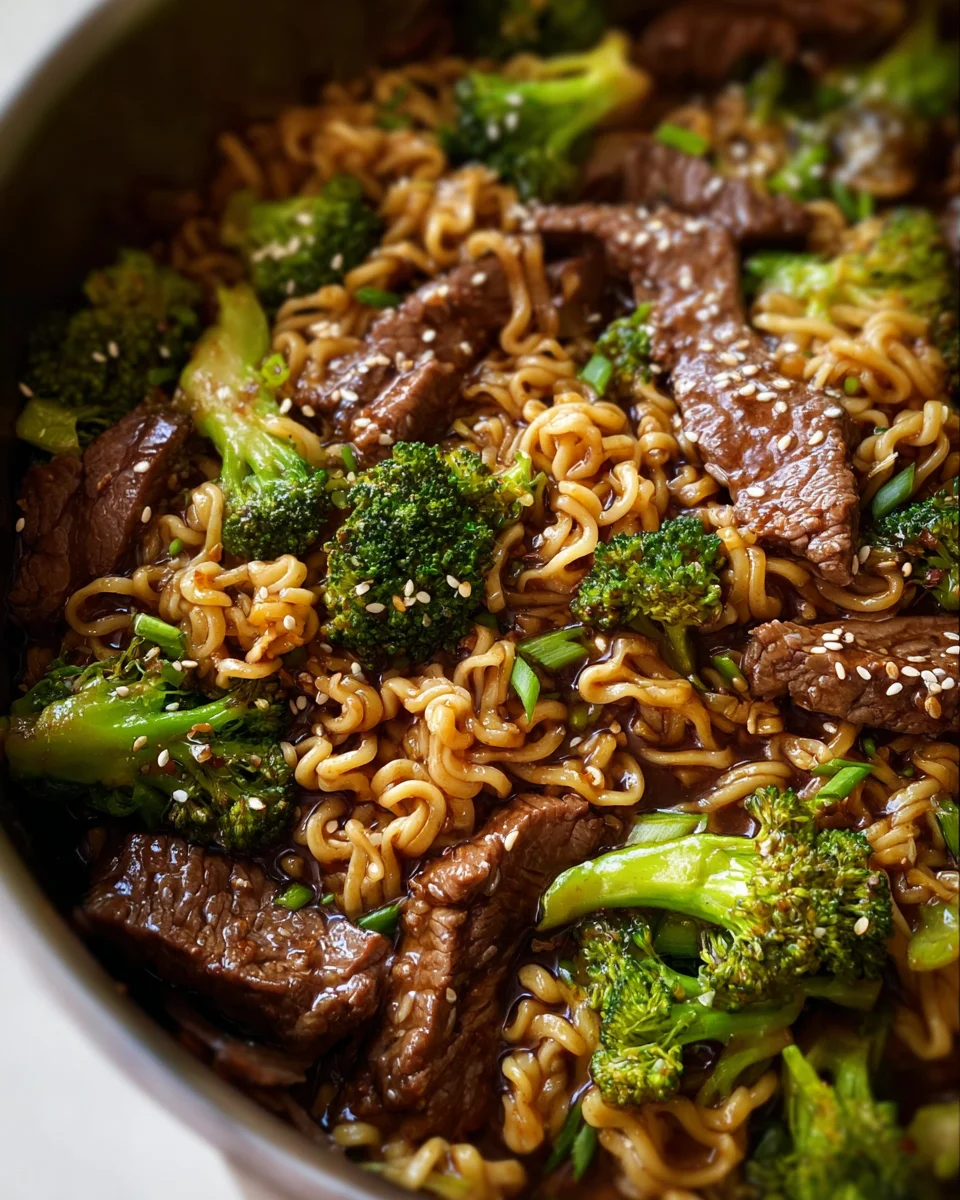 Beef and Broccoli Ramen Stir Fry 30 Beef