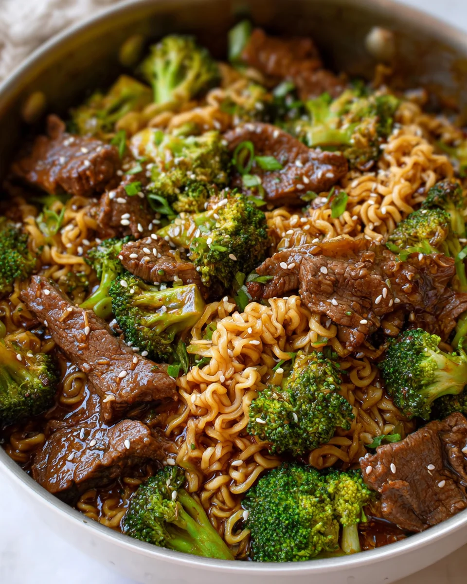 Beef and Broccoli Ramen Stir Fry 31 Beef