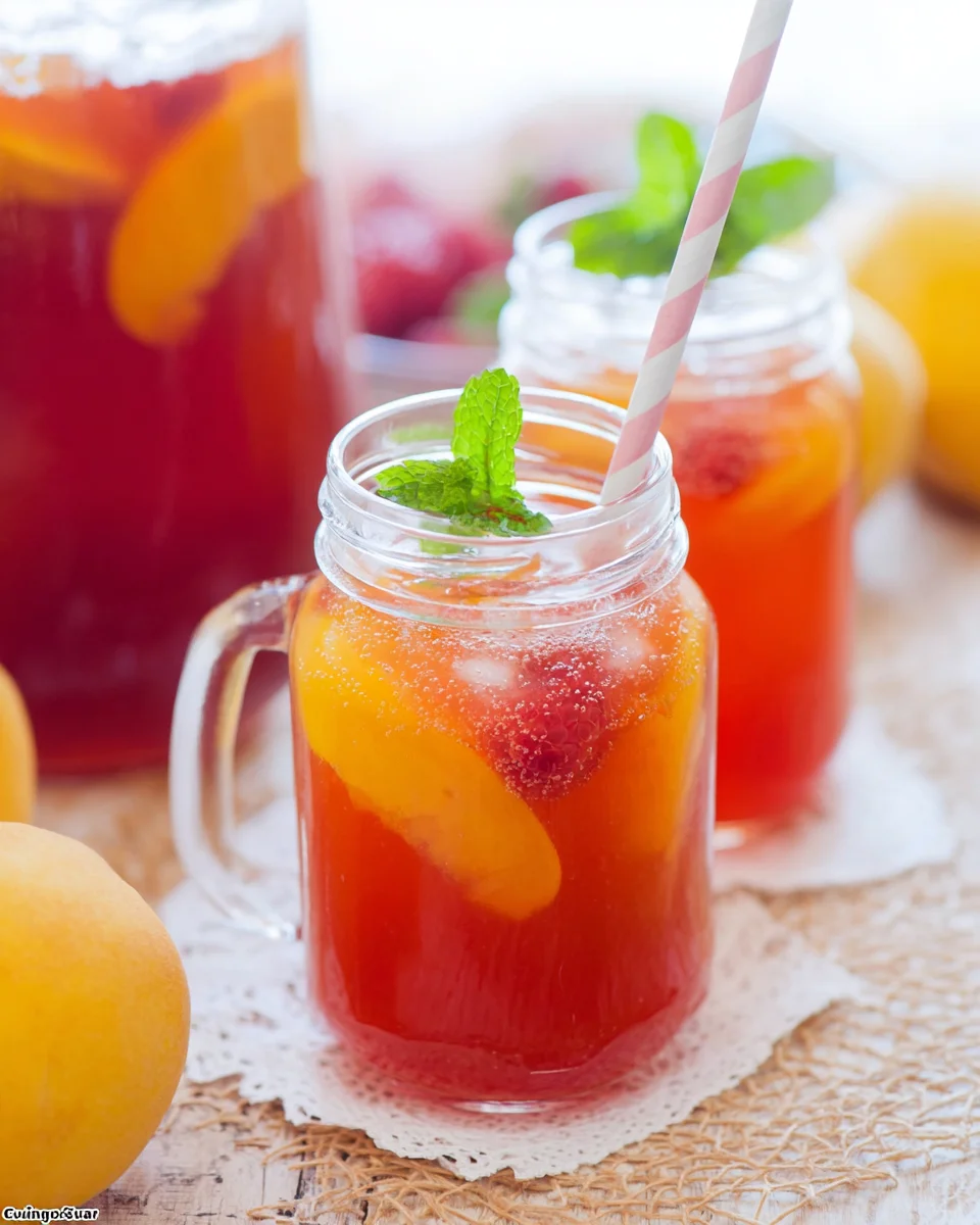 Bellini Peach Raspberry Iced Tea 14 Bellini
