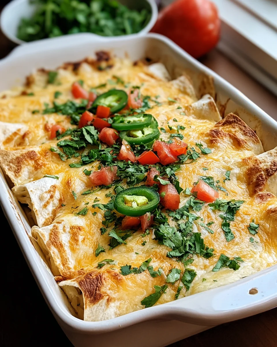 Creamy White Chicken Enchiladas 20 Creamy