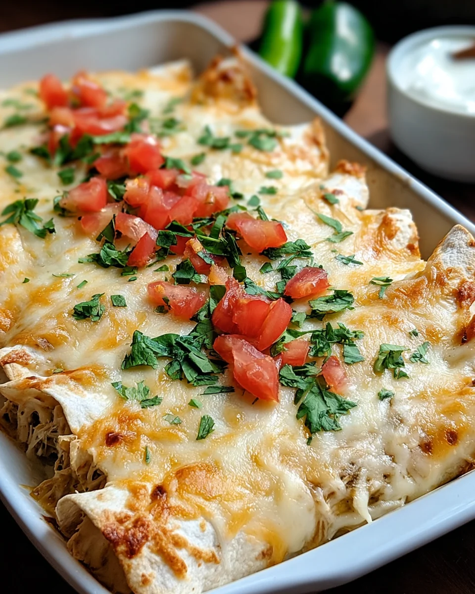 Creamy White Chicken Enchiladas 21 Creamy