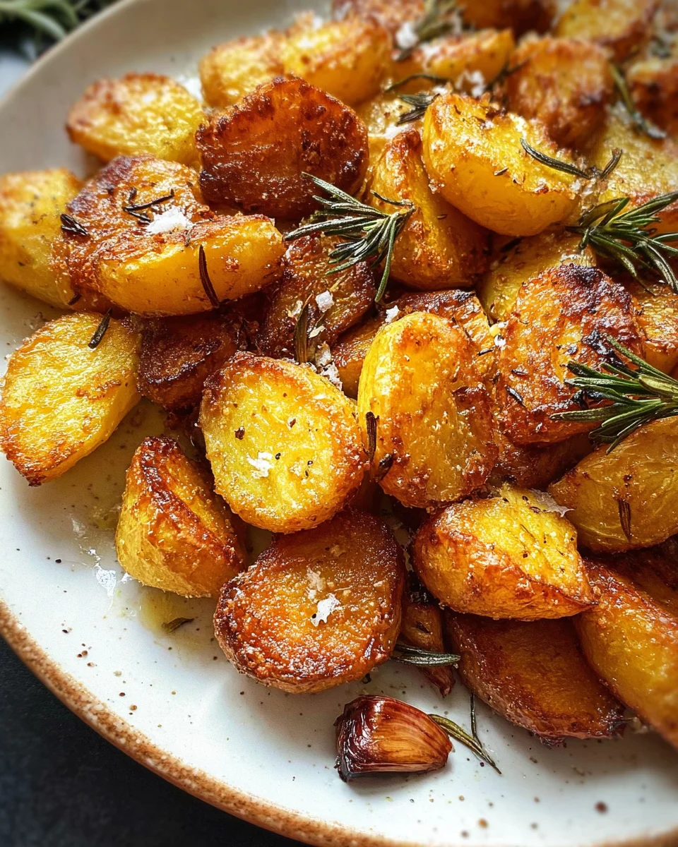 Crispy Roast Potatoes with Rosemary and Garlic - Whole30 19 Crispy