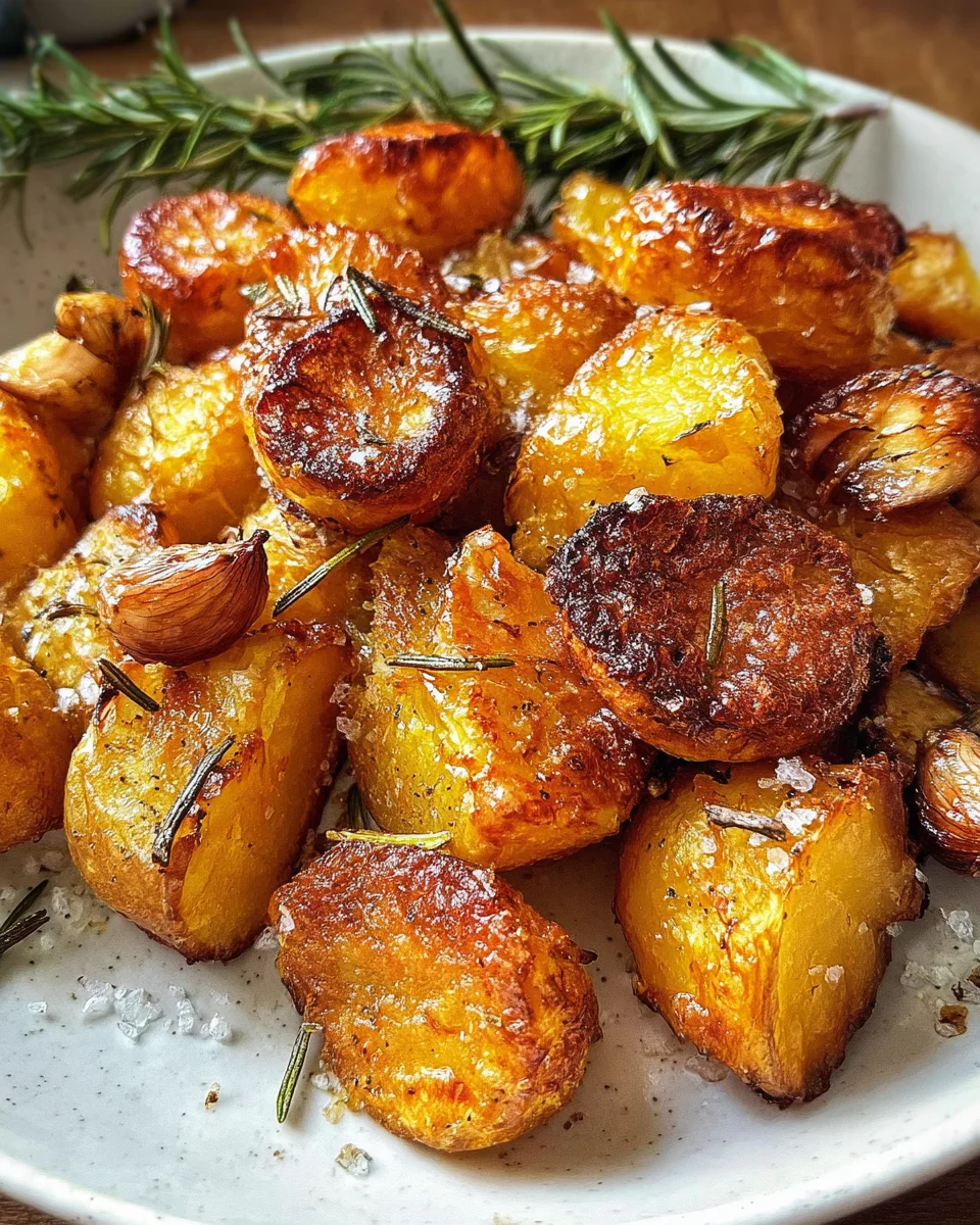 Crispy Roast Potatoes with Rosemary and Garlic - Whole30 20 Crispy