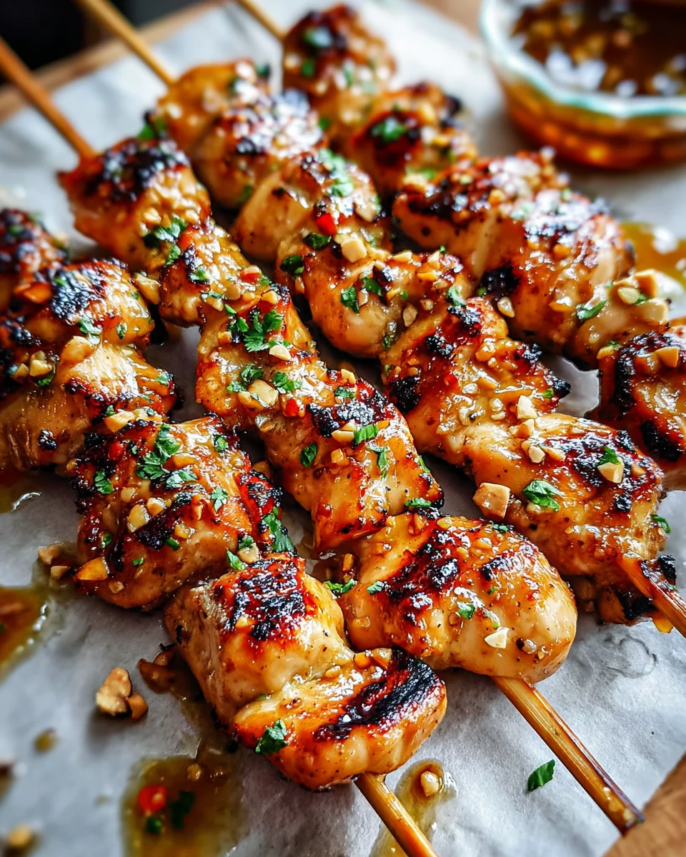 Easy Grilled Asian Chicken Skewers with Honey Garlic Sauce 20 Easy