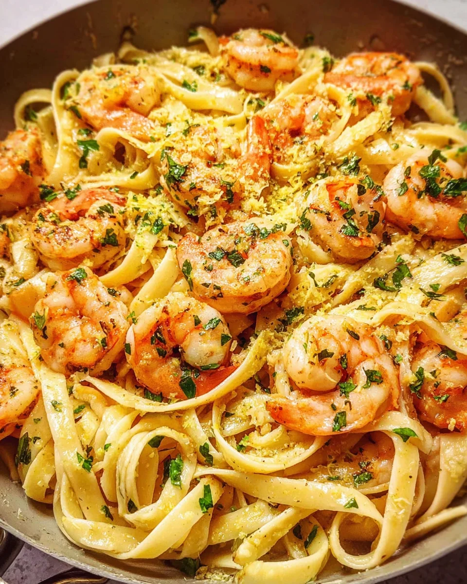 Garlic Butter Shrimp Pasta